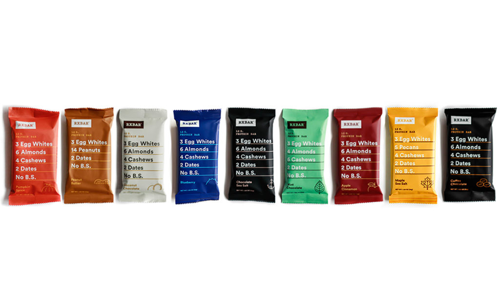 9 Flavors ot RX protein bars