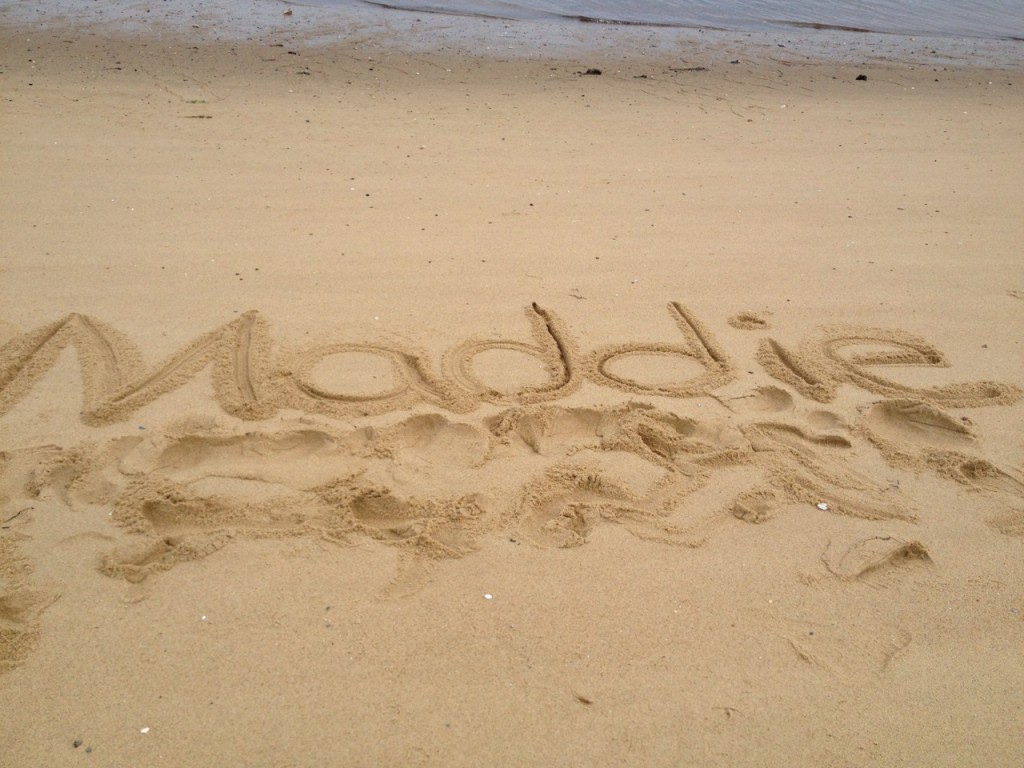Maddie sand art