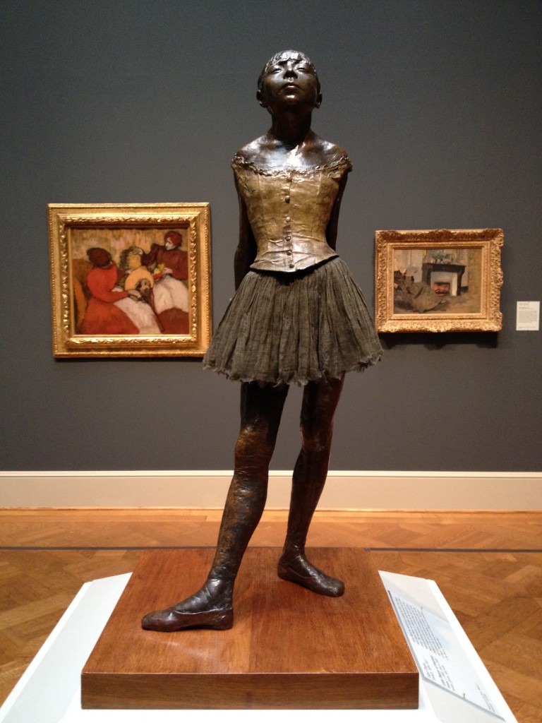 Edgar Degas' sculpture of "Little Dancer of Fourteen Years" at the Art Museum.